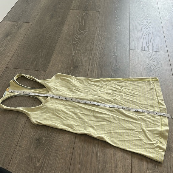 Lululemon Yellow Striped Racerback Tank Top Size Small - Picture 4 of 6